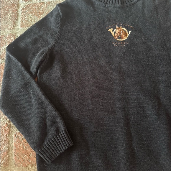 Vintage Ralph Lauren Equestrian Black Sweater - Picture 12 of 12
